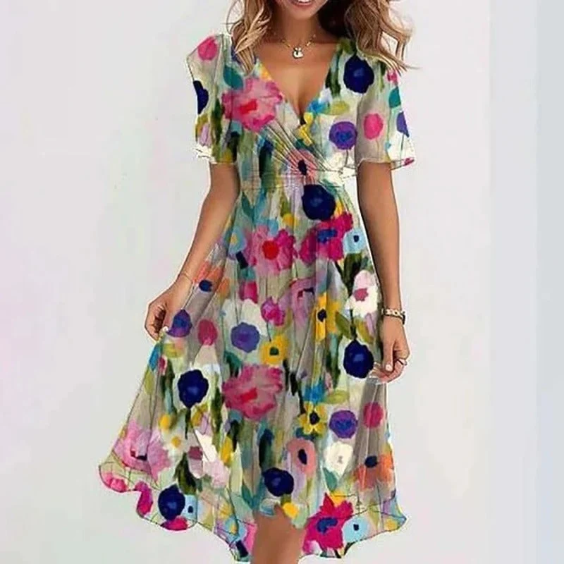 Robe féminine élégante et éclatante
