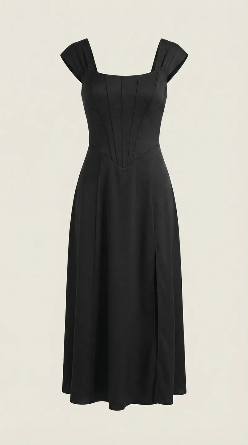 Robe corset midi femme tenue invité mariage