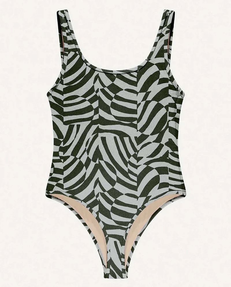 Maillot une pièce en éponge recyclé