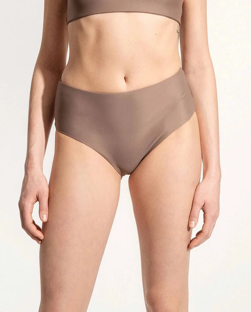 Bas de maillot taille haute recyclé