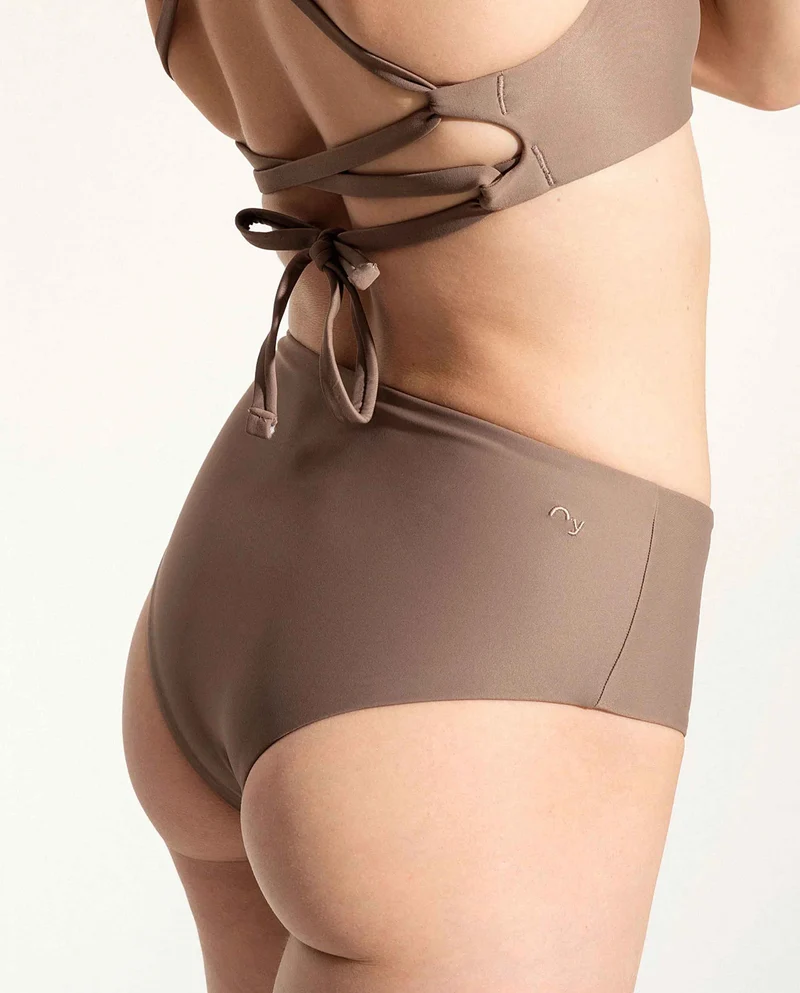 Bas de maillot taille haute recyclé