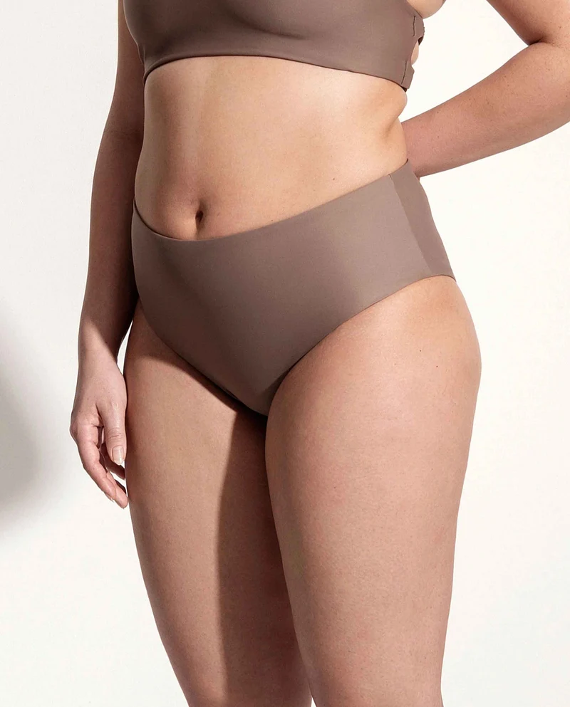 Bas de maillot taille haute recyclé