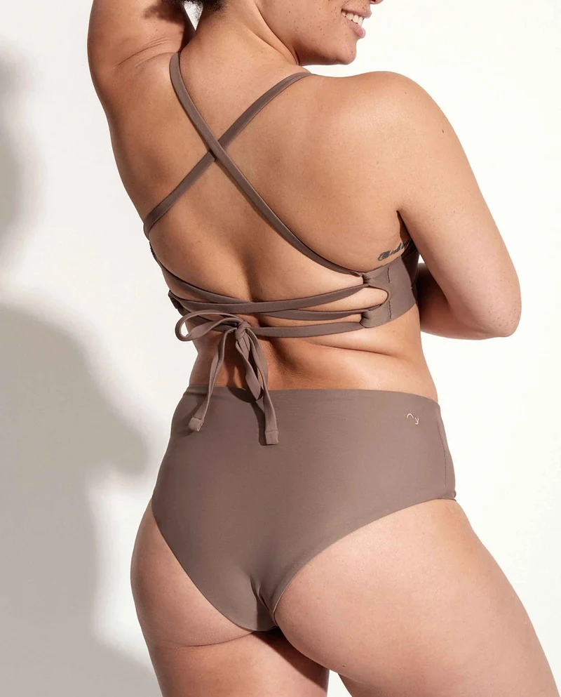 Bas de maillot taille haute recyclé