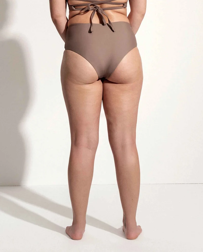 Bas de maillot taille haute recyclé