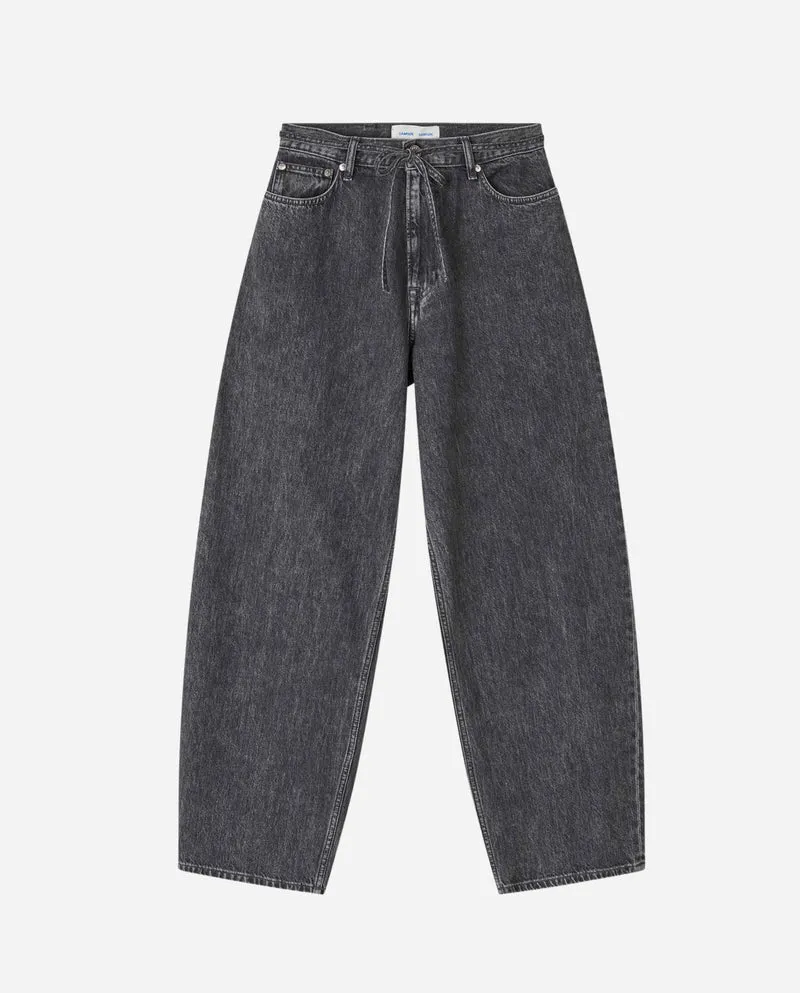 Jean large ceinturé en coton bio Saharper Grey Cloud