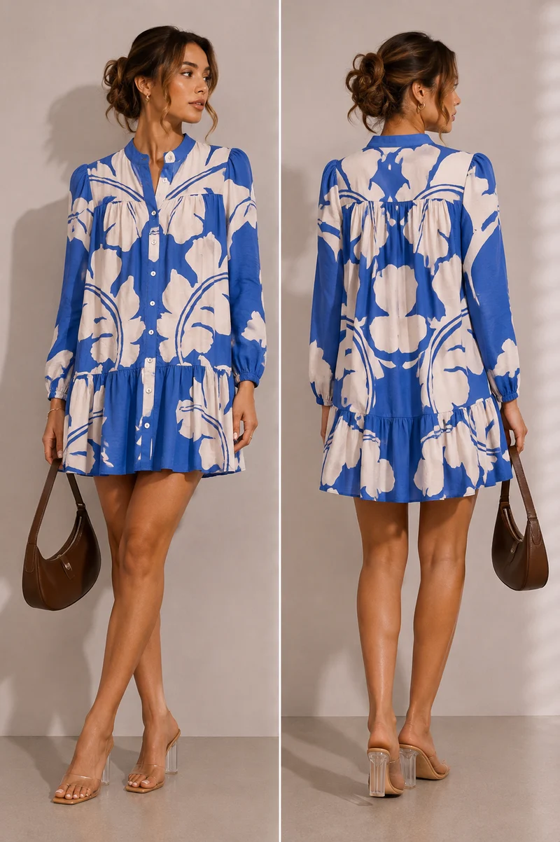 Ella Long Sleeve Mini Dress