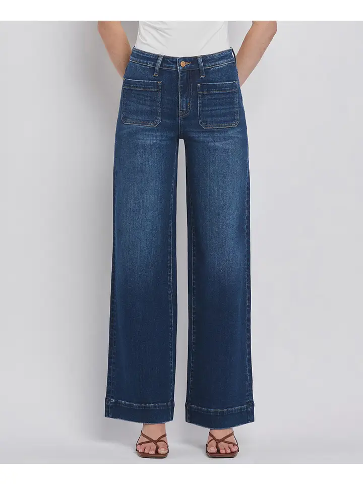RACHEL High Rise Patch Pocket Trouser