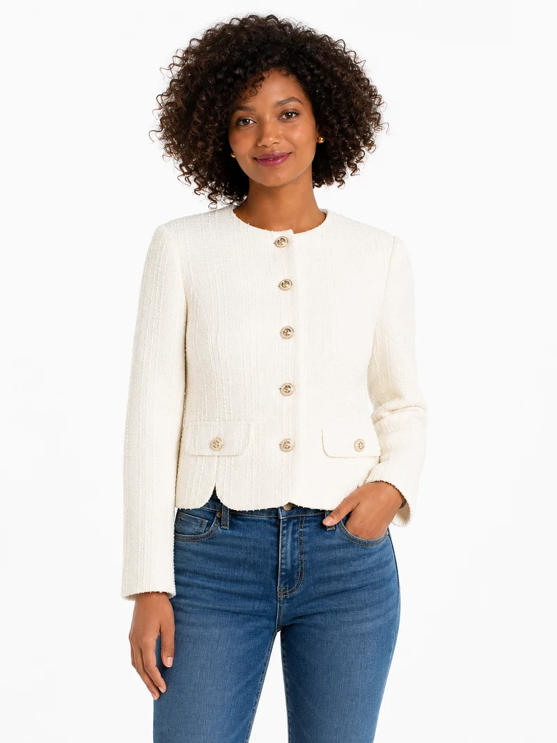 BECKETT COLLARLESS JACKET