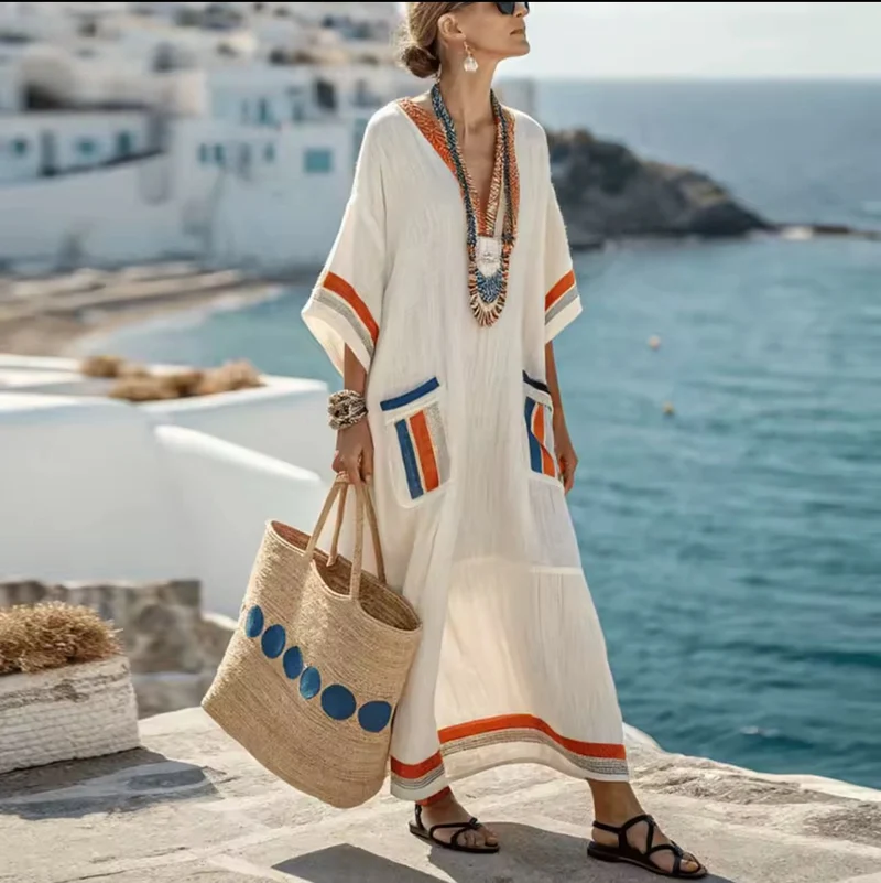 Mary | Robe longue de plage pour un look d'été élégant