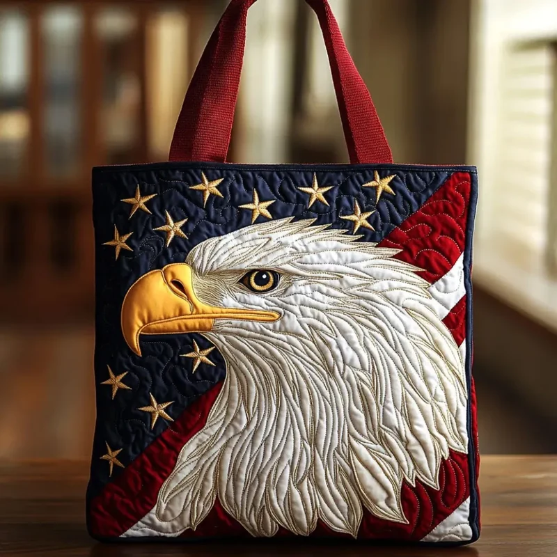 Aigle de Liberté | Sac fourre-tout matelassé fait main