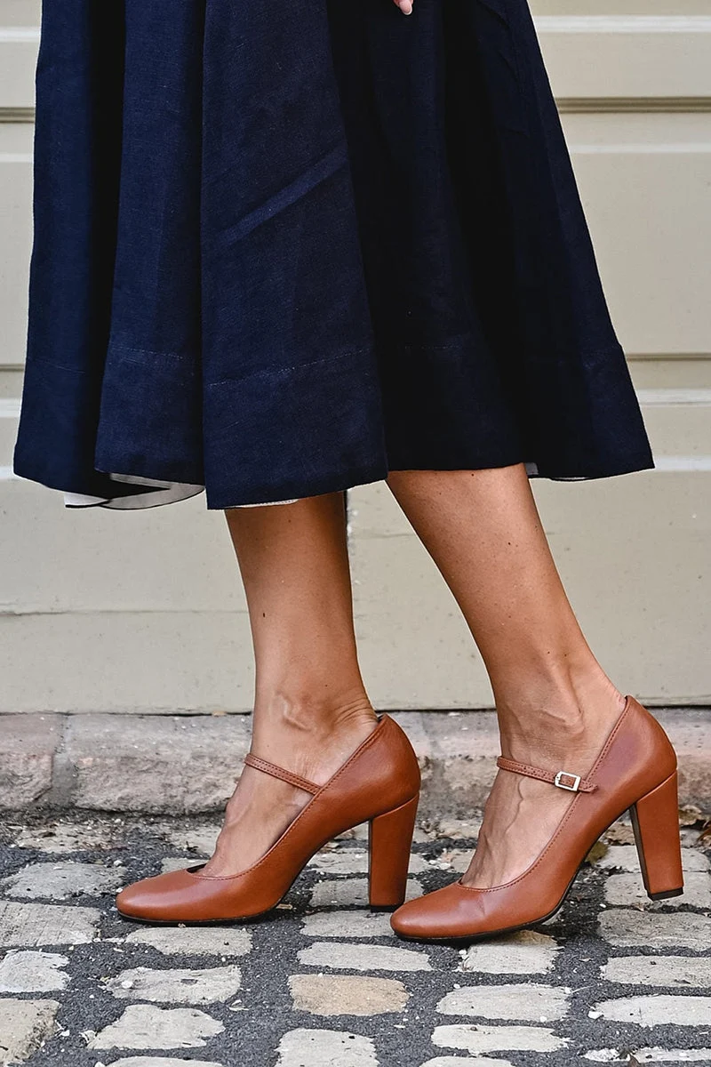 Sandales à talon carré pour femme – Modèle estival de tous les jours à boucle réglable