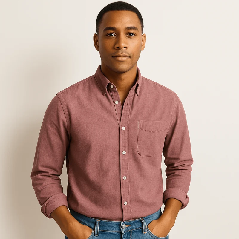 Chemise Homme à Manches Longues – Coupe Classique avec Col