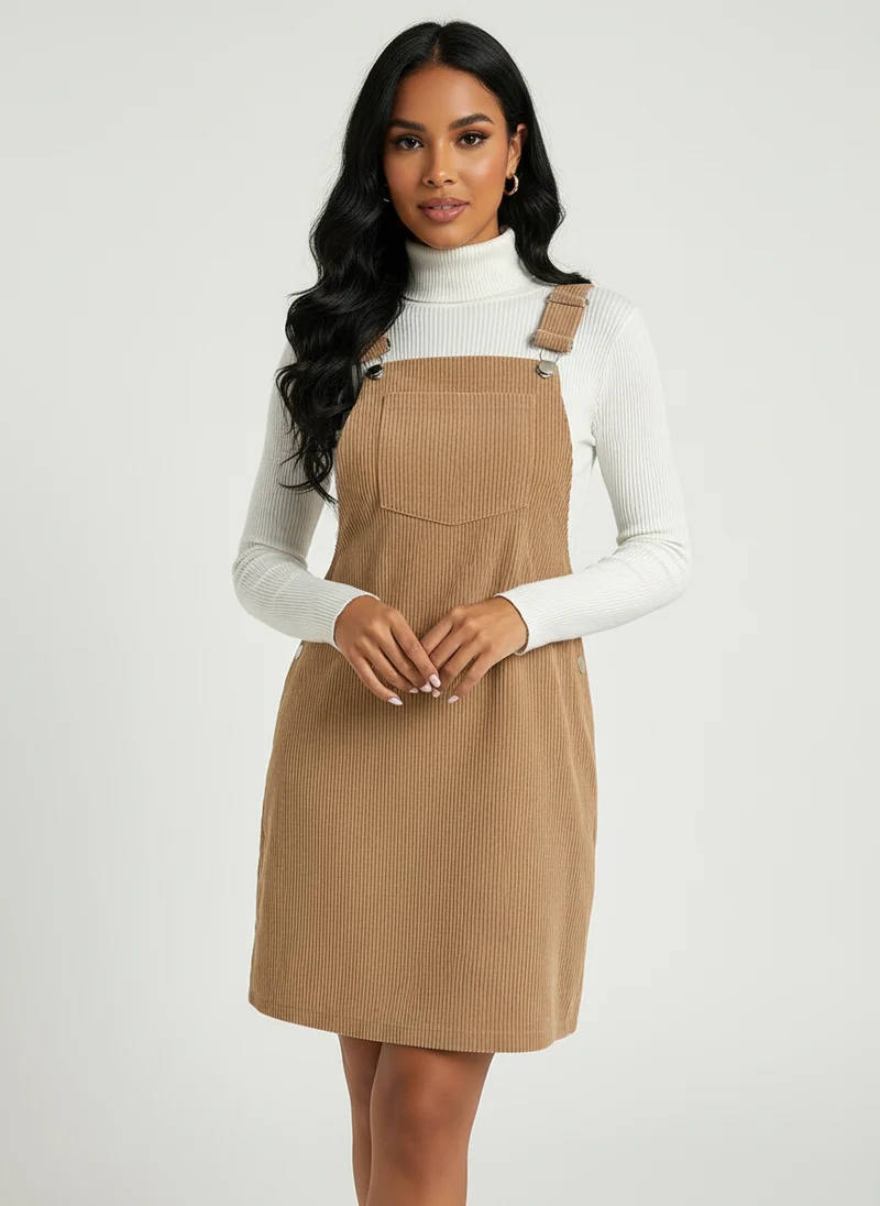 Robe en velours côtelé pour femme – Style rétro