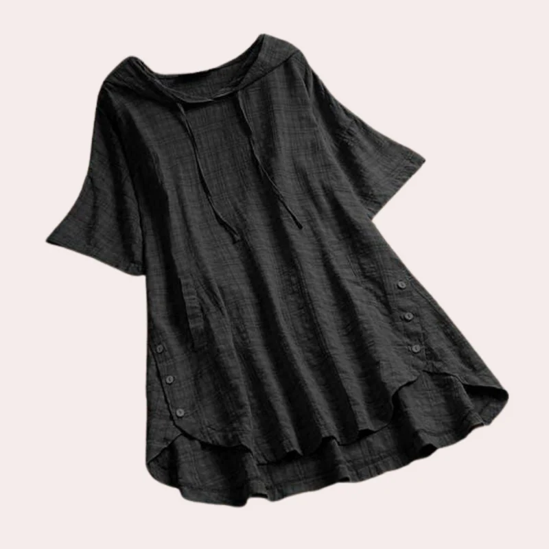 Tunique Femme Ample à Manches Courtes – Confort et Style en Un