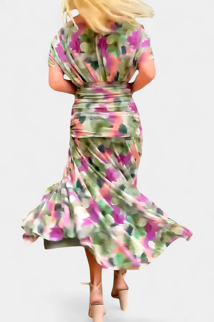 Rebeca Robe Élégante Femme – Style Soirée à Manches Transparentes