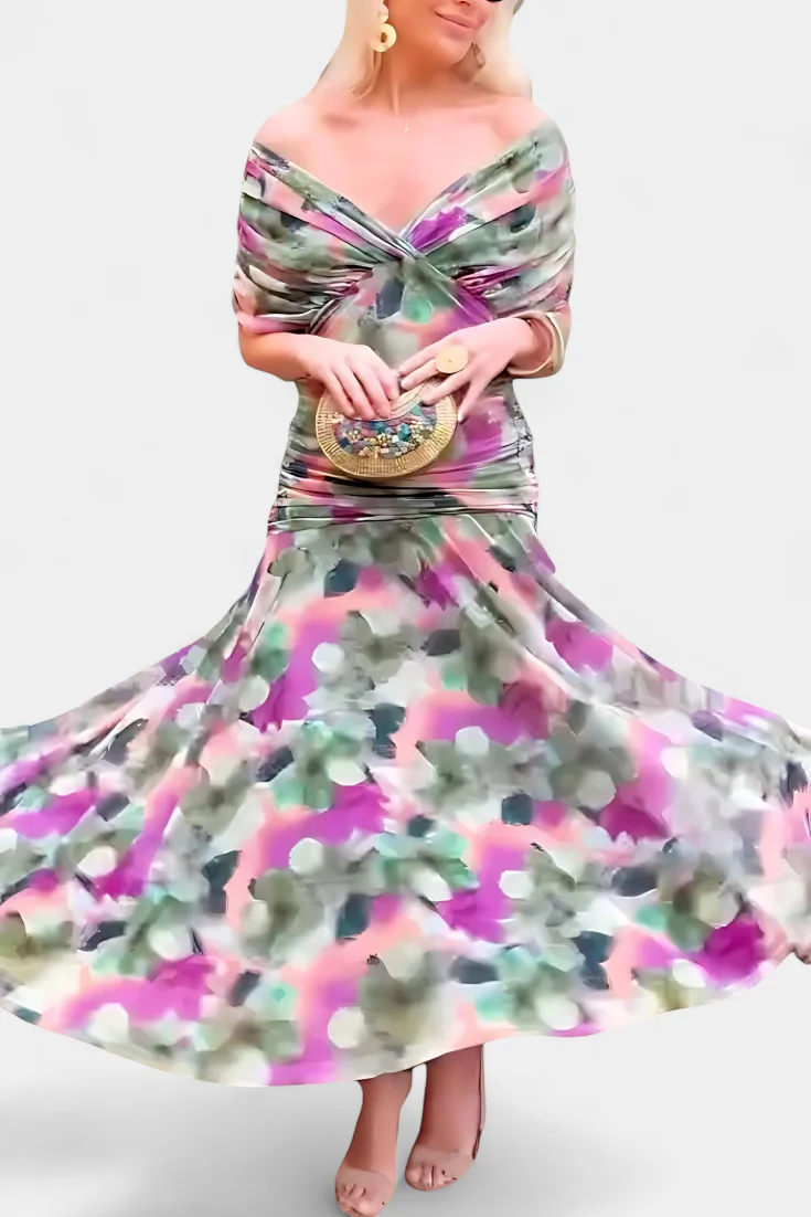 Rebeca Robe Élégante Femme – Style Soirée à Manches Transparentes