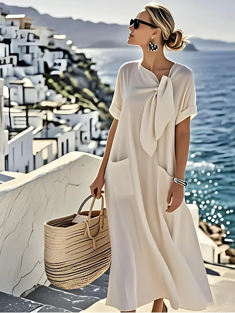 Robe élégante pour femme avec poches – Tenue stylée et confortable