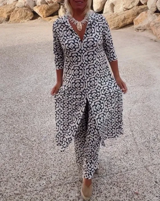 Ensemble Sari Femme – Haut et Pantalon Assortis Confortables