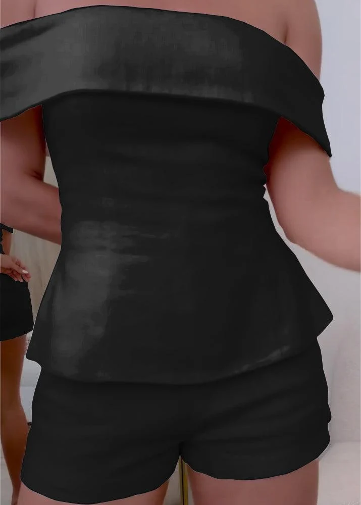 Ensemble Deux-Pièces Femme en Coton-Lin Blanc – Tenue Élégante et Légère