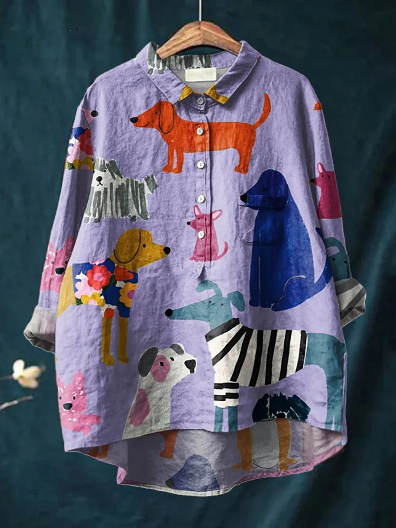 Clarysse | T-shirt décontracté avec impression artistique pour femmes