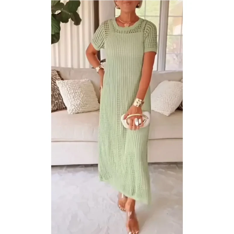 Blandina | Robe Maxi Longue Découpée & Robe Intérieure Offerte