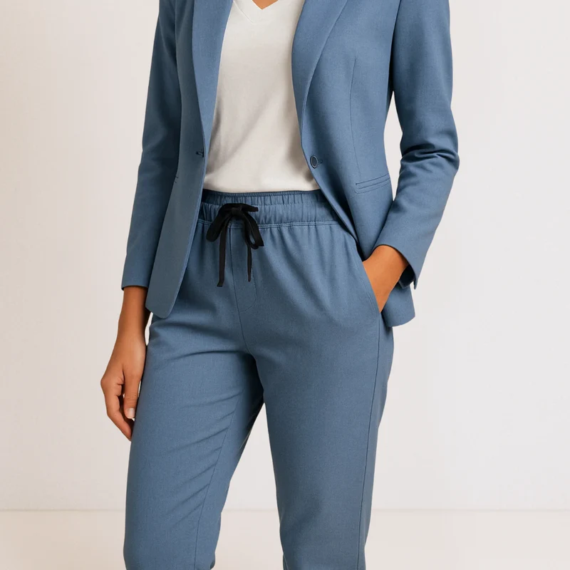 Blanche | Élégance Moderne dans un Ensemble Confortable