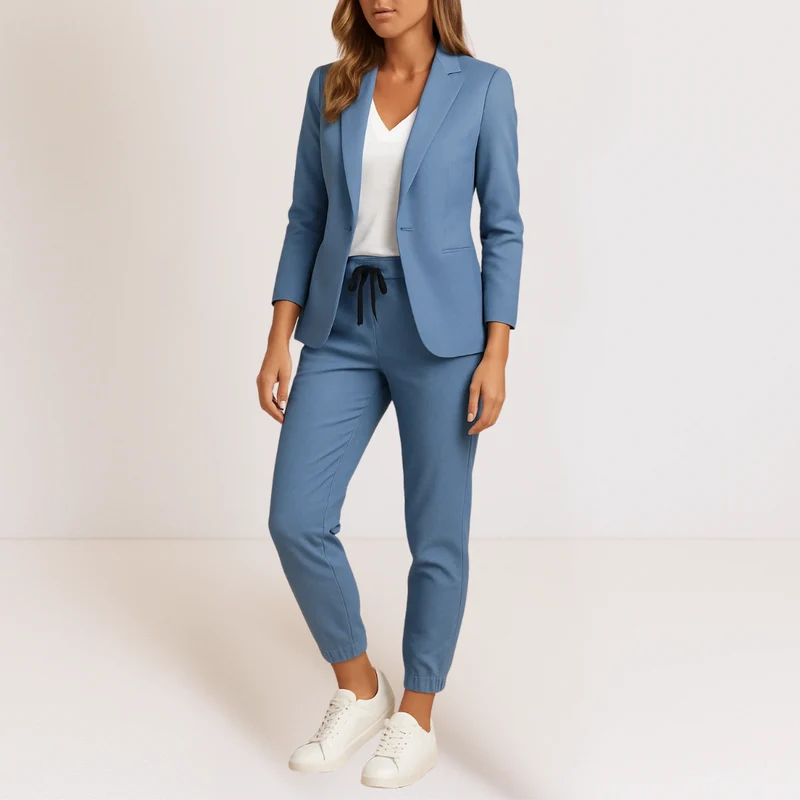 Blanche | Élégance Moderne dans un Ensemble Confortable