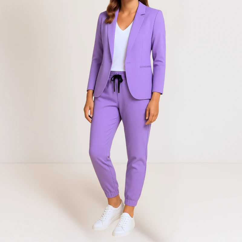 Blanche | Élégance Moderne dans un Ensemble Confortable