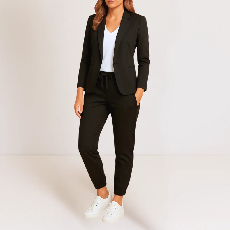 Blanche | Élégance Moderne dans un Ensemble Confortable