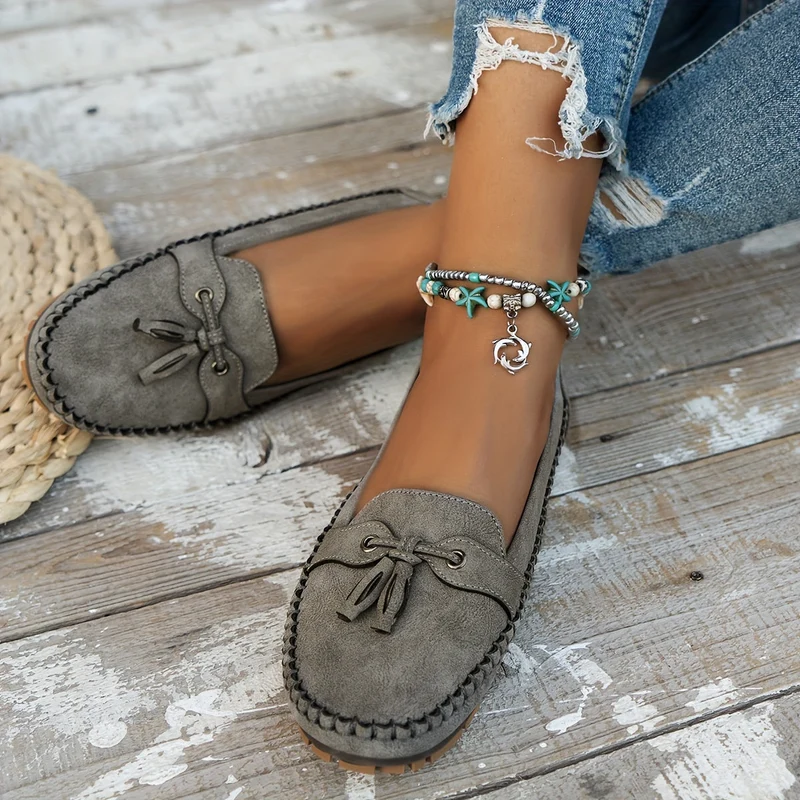 Nadine | Mocassins classiques avec détail à franges