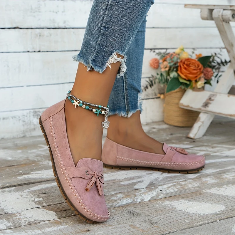 Nadine | Mocassins classiques avec détail à franges