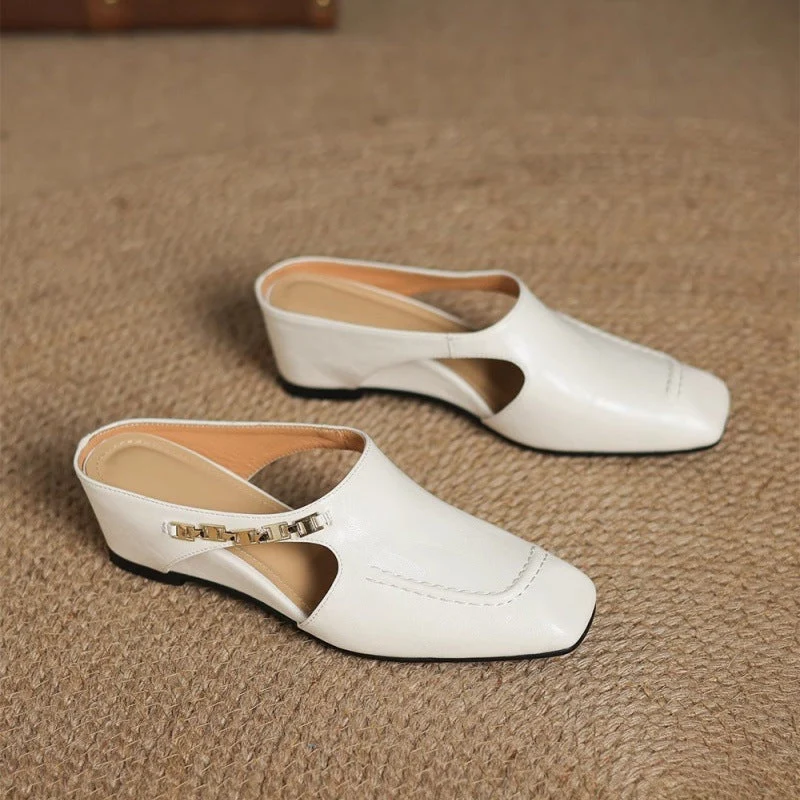 Armelle │ Mules en cuir