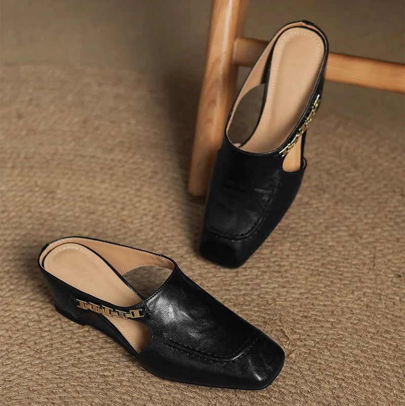 Armelle │ Mules en cuir