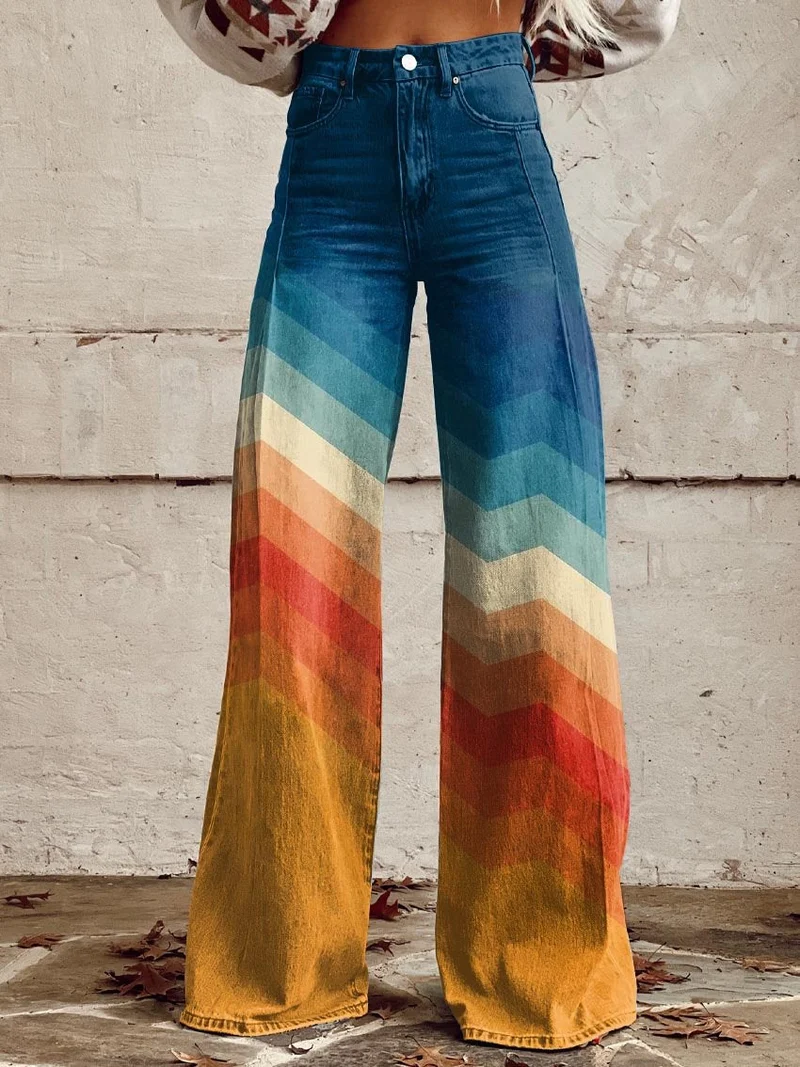 Marcelle | Pantalon Zigzag Rétro Élégant