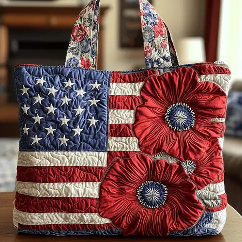 Liberty Rose | Sac en toile matelassé fait main