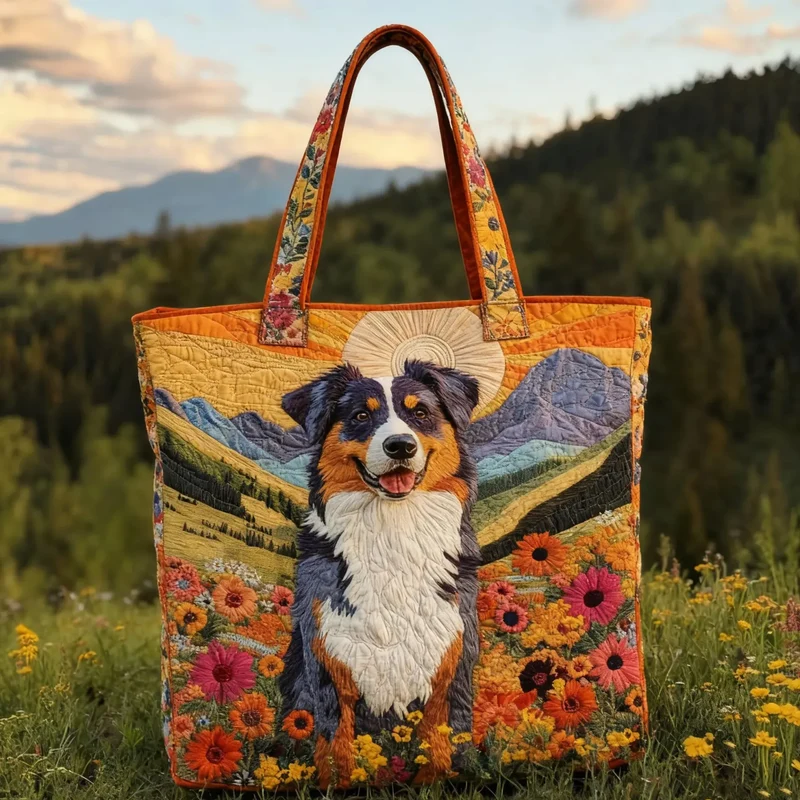 Compagnon de Prairie Montagne | Sac en Tissu Matelassé Fait Main