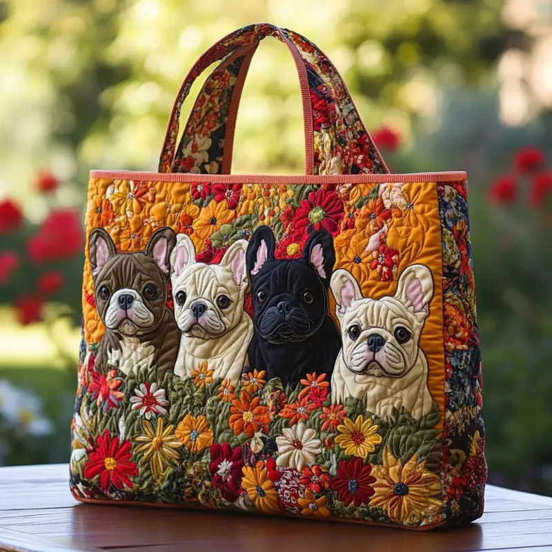 Frenchie Garden | Sac Tote Matelassé Fait Main