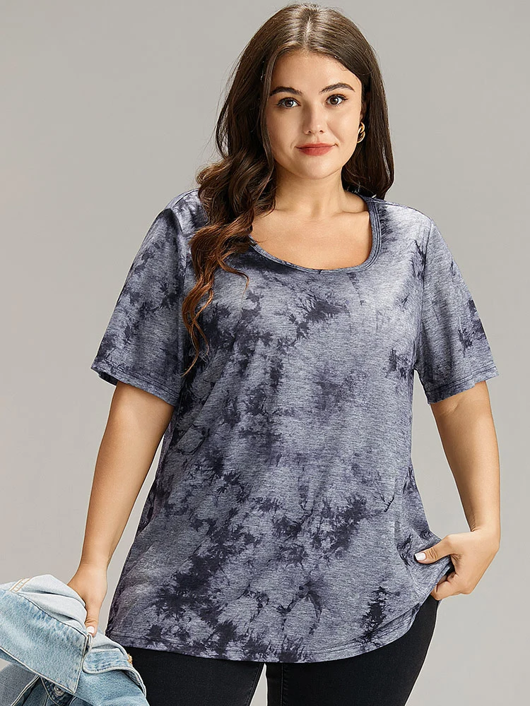 Tie Dye Square Neck T-shirt