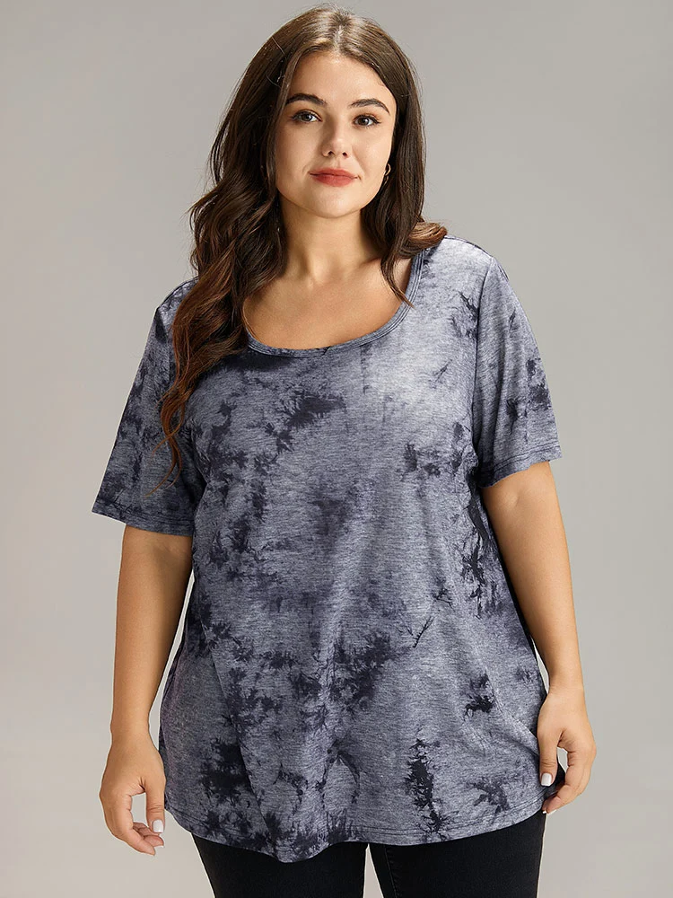 Tie Dye Square Neck T-shirt