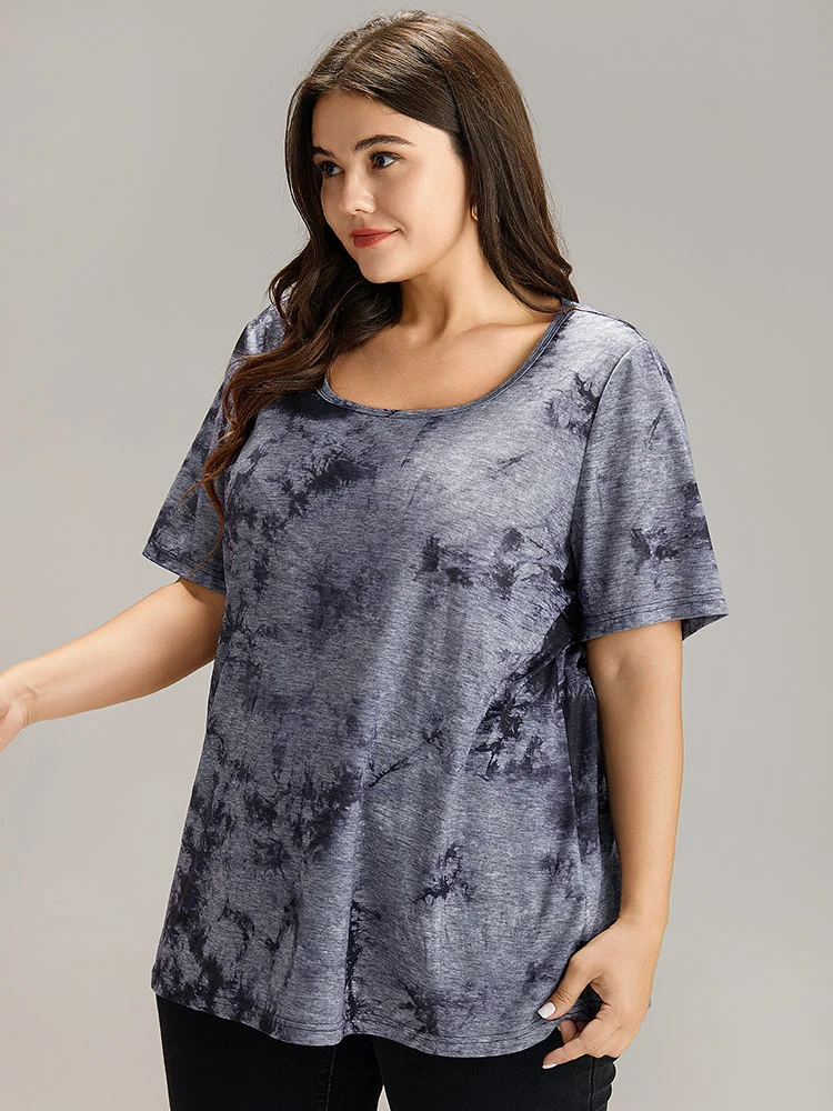 Tie Dye Square Neck T-shirt