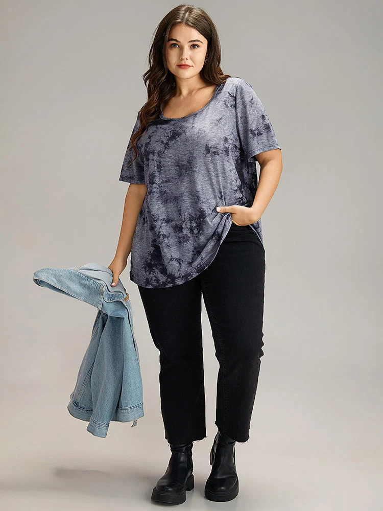 Tie Dye Square Neck T-shirt