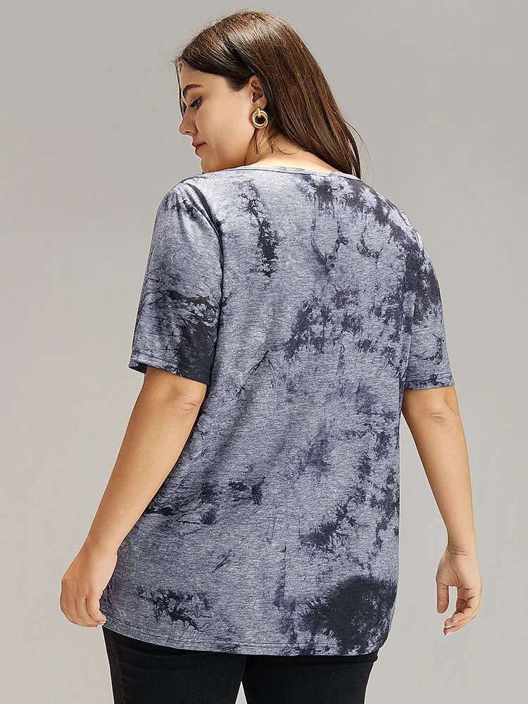 Tie Dye Square Neck T-shirt