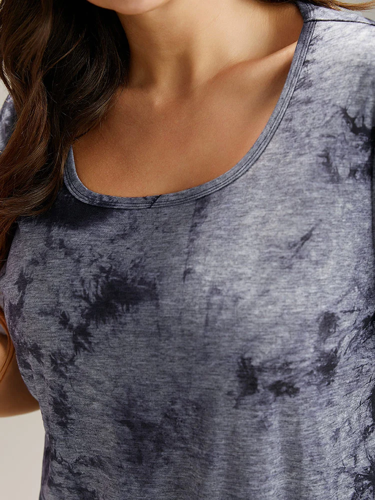 Tie Dye Square Neck T-shirt