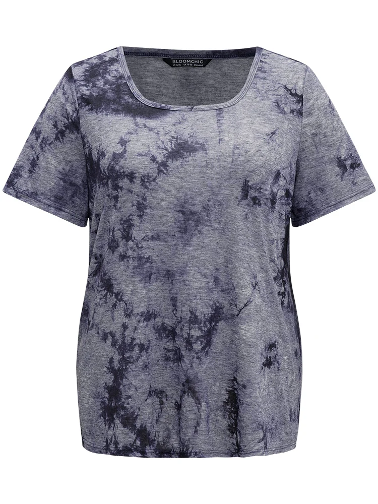 Tie Dye Square Neck T-shirt
