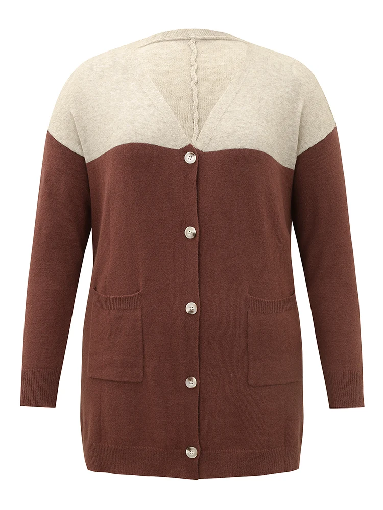 Supersoft Essentials Anti-Pilling Contrast Button Up Pullover