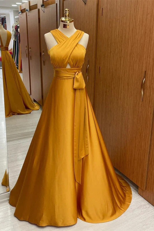 Robe de bal élégante à bretelles et dos nu : une robe longue et fluide pour les occasions spéciales