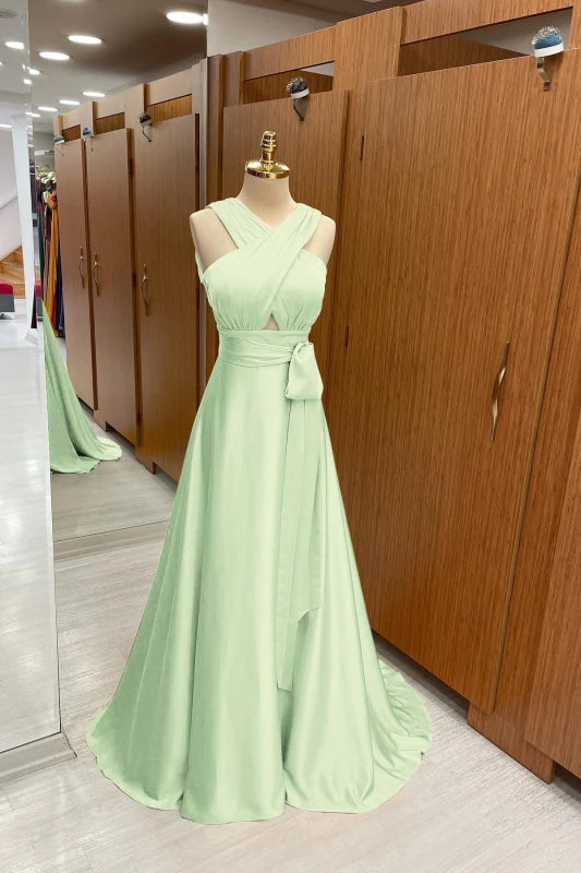 Robe de bal élégante à bretelles et dos nu : une robe longue et fluide pour les occasions spéciales