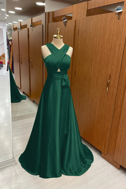 Robe de bal élégante à bretelles et dos nu : une robe longue et fluide pour les occasions spéciales