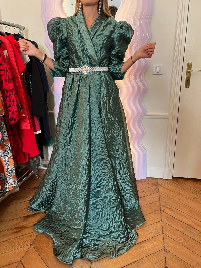 Robe Aliénor verte