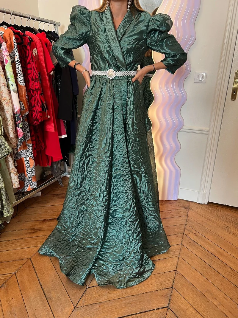 Robe Aliénor verte